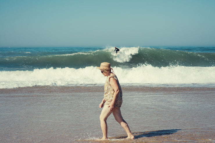 Surfer and Grand Ma