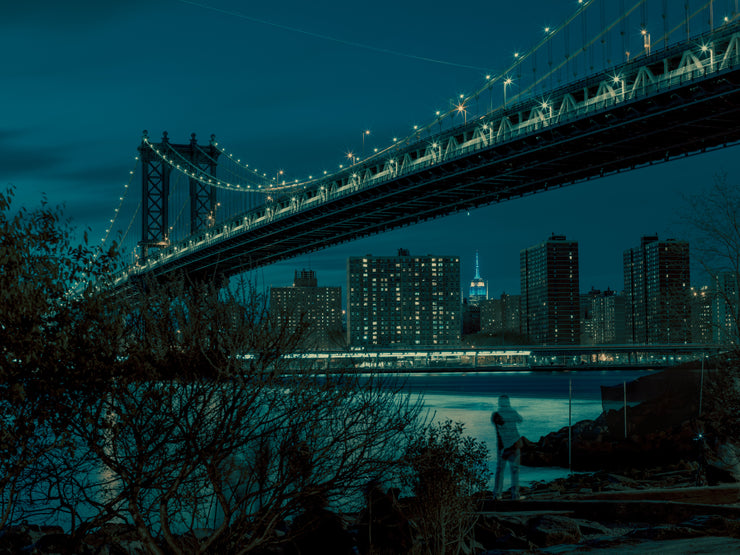 Blue Night Manhattan Bridge